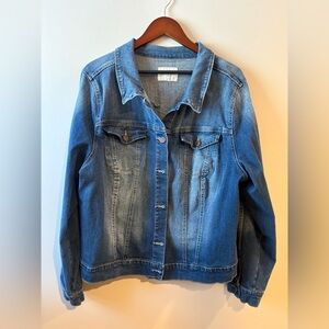 Jessica Simpson Stretch Denim Jacket Women’s Plus Size 3X Like New